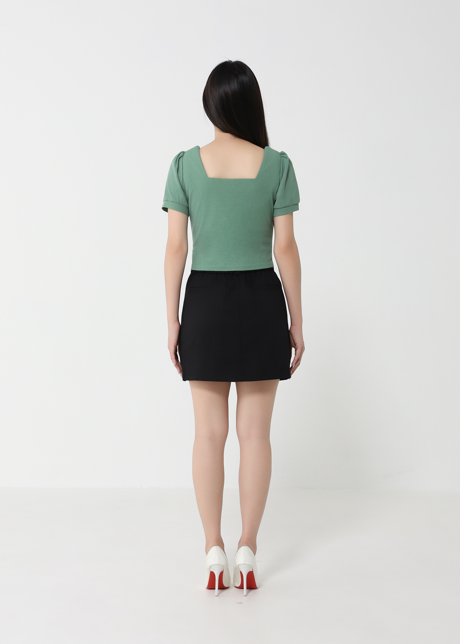 HIgh Waist Front Pocket Skirt Pants 32894