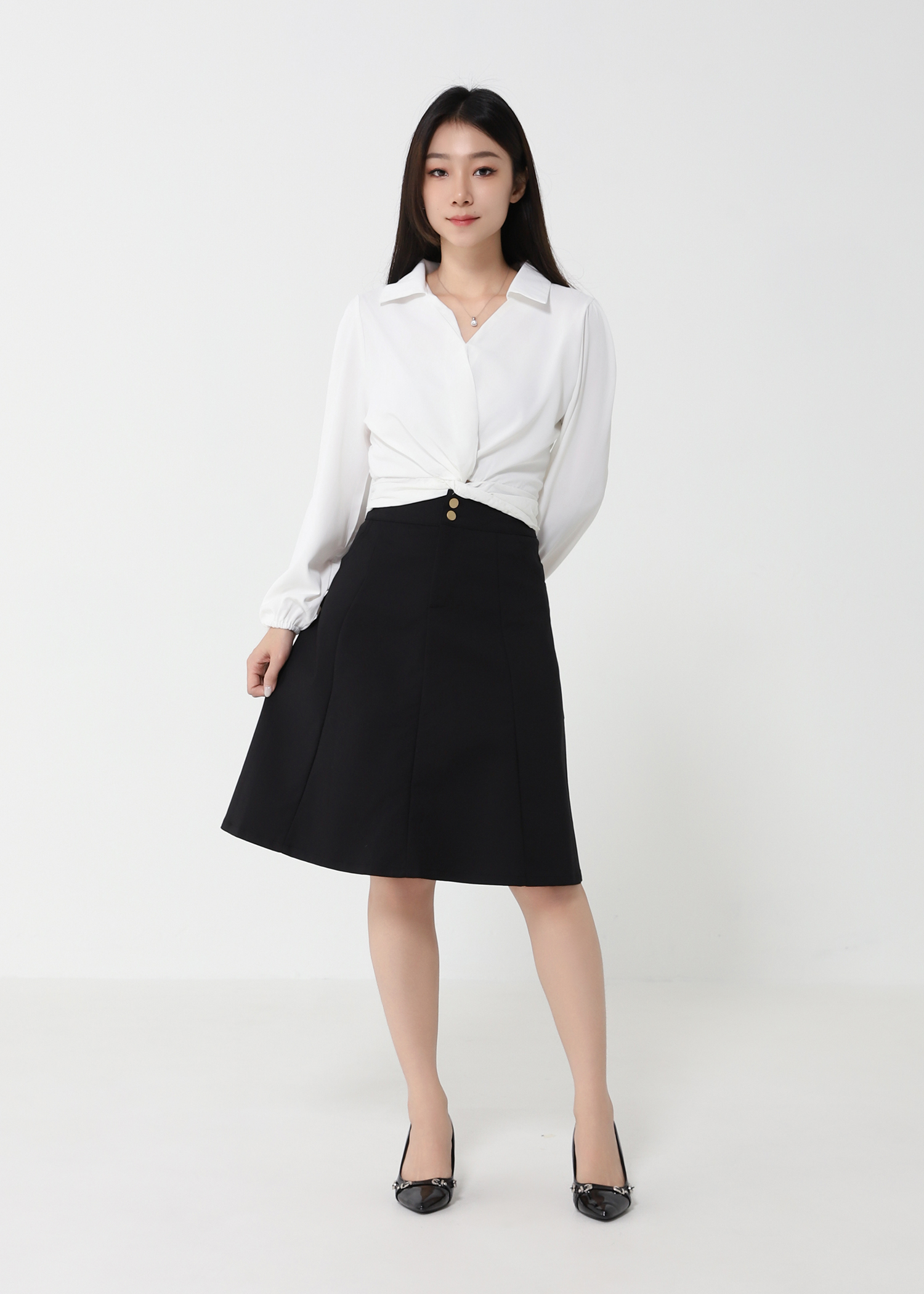 A Line Midi Skirt 32864