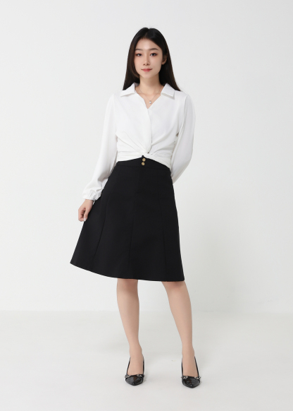 A Line Midi Skirt 32864