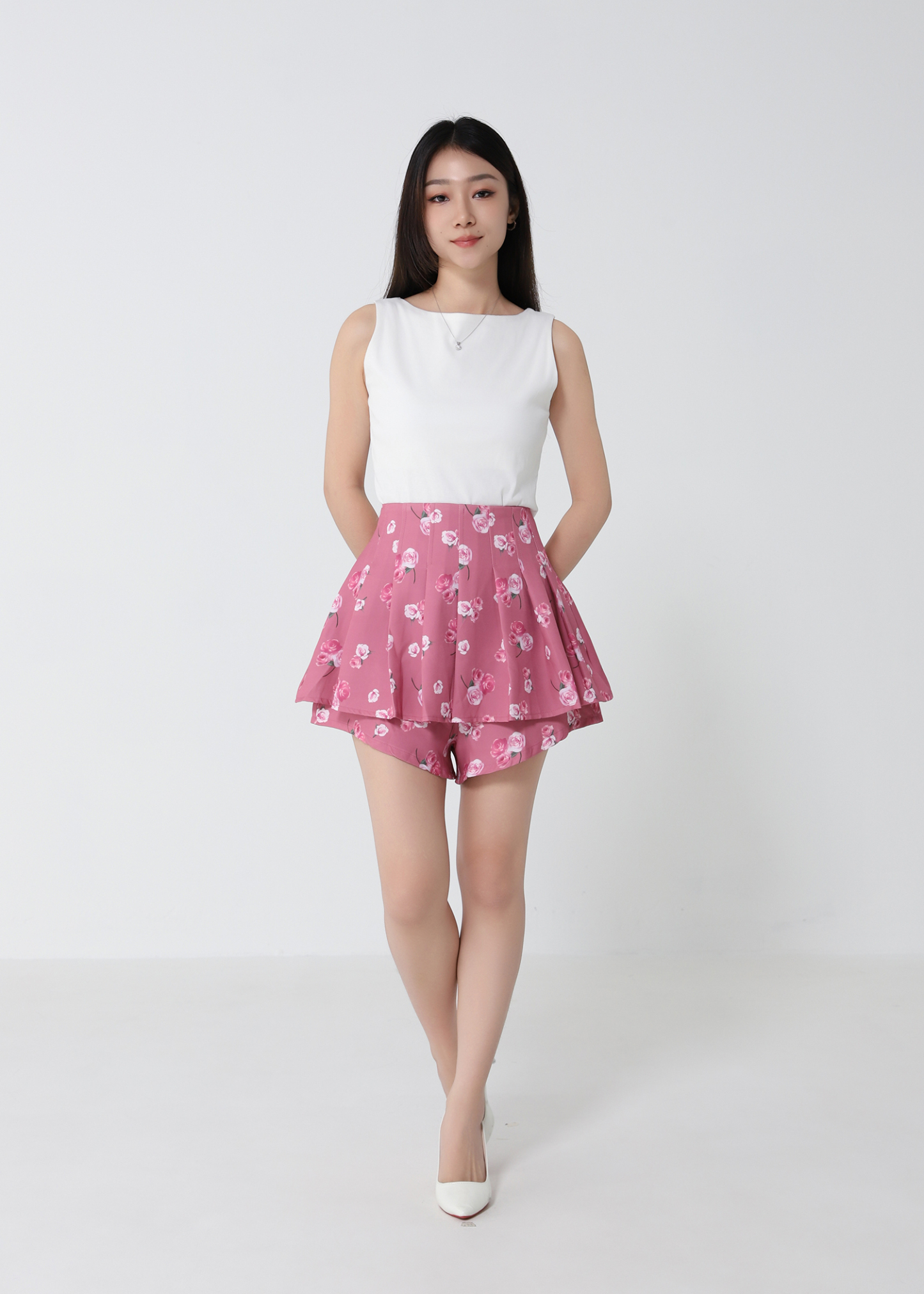 Sleeveless Plain Top 33081
