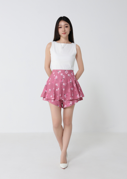 Sleeveless Plain Top 33081