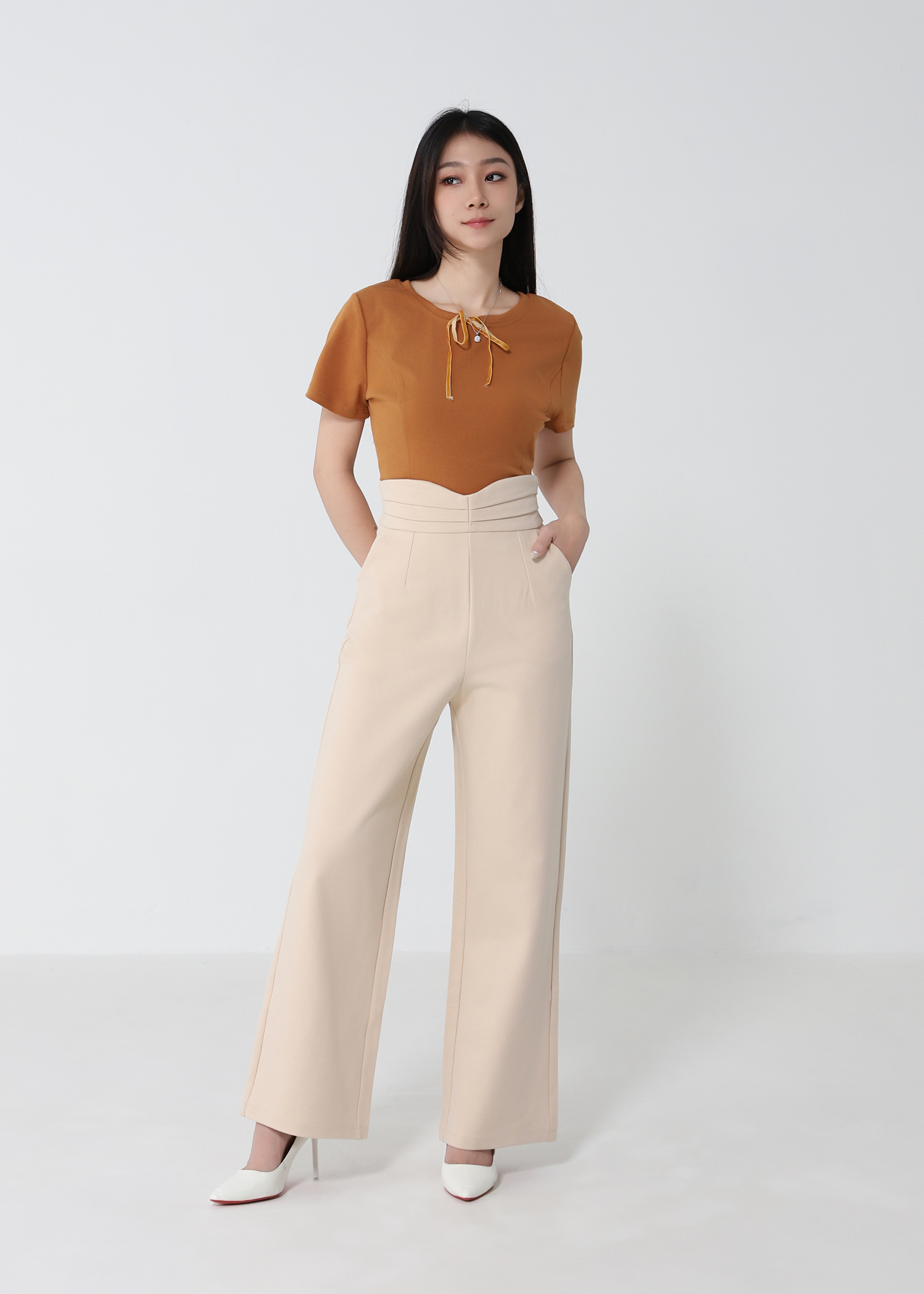 Decorative Ribbon Top – AMPLE COUTURE