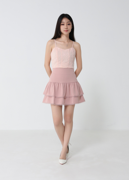 Sleeveless Back Zip Top 