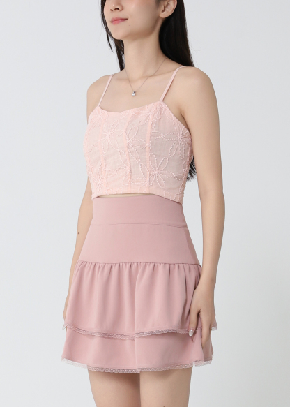 Sleeveless Back Zip Top 