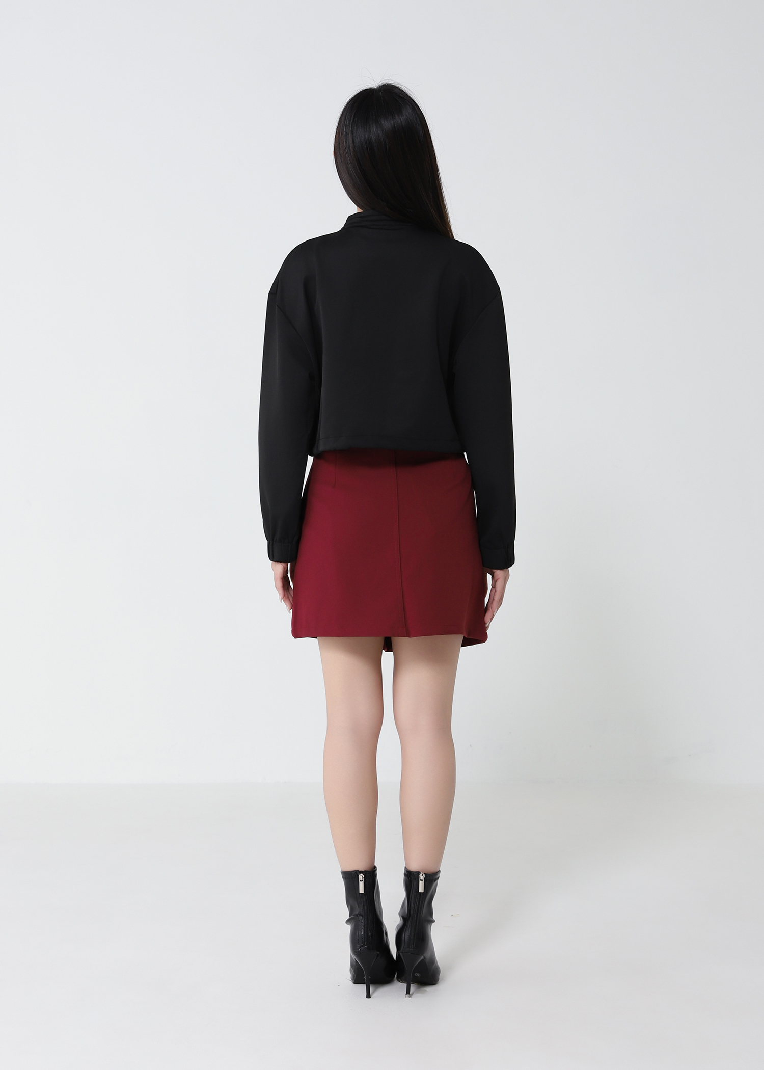 High Waist Front Button Skirt Pants 33139
