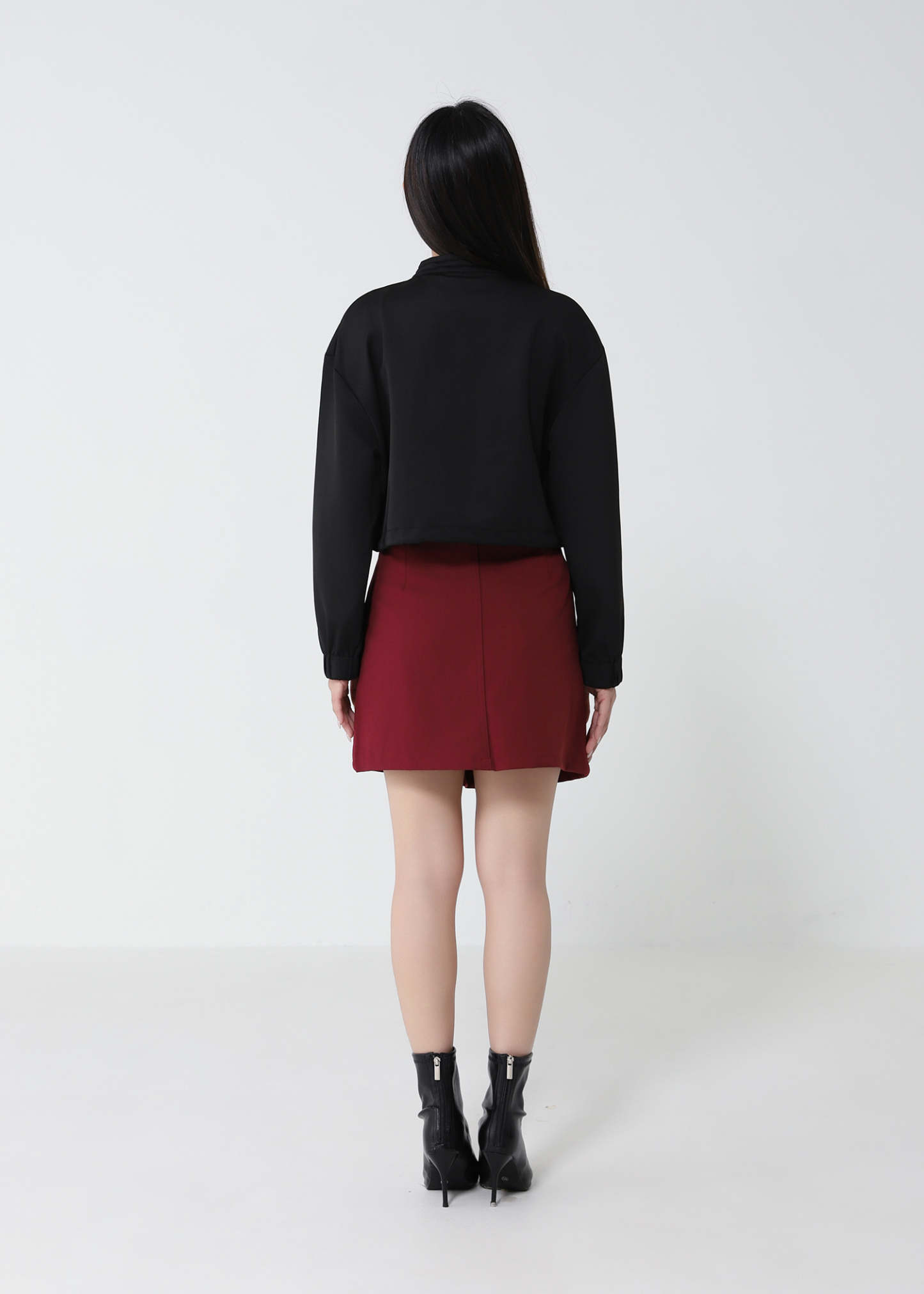 High Waist Front Button Skirt Pants 33139