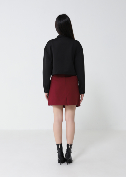 High Waist Front Button Skirt Pants 33139
