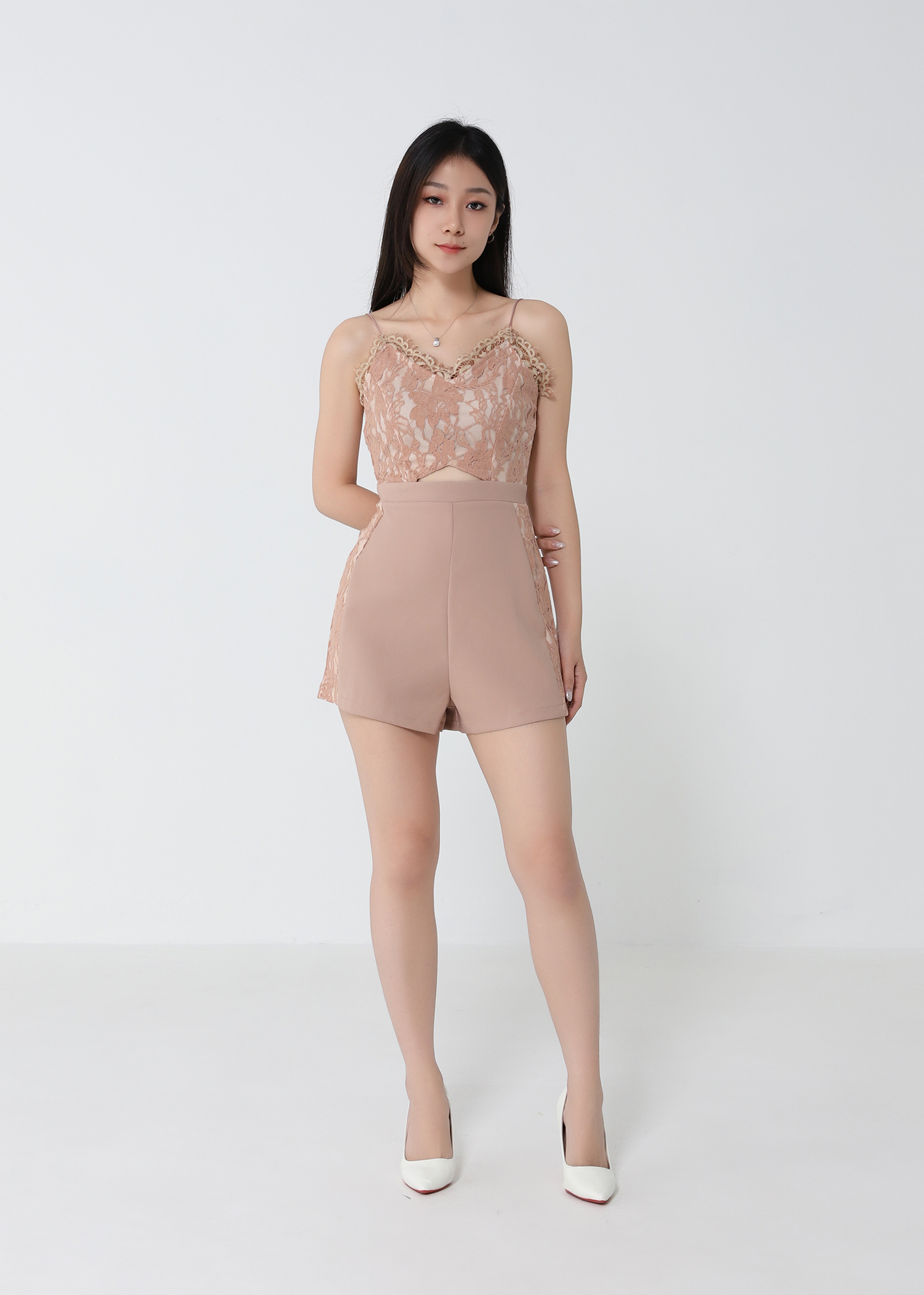 Sleeveless Lace Jumpsuit 