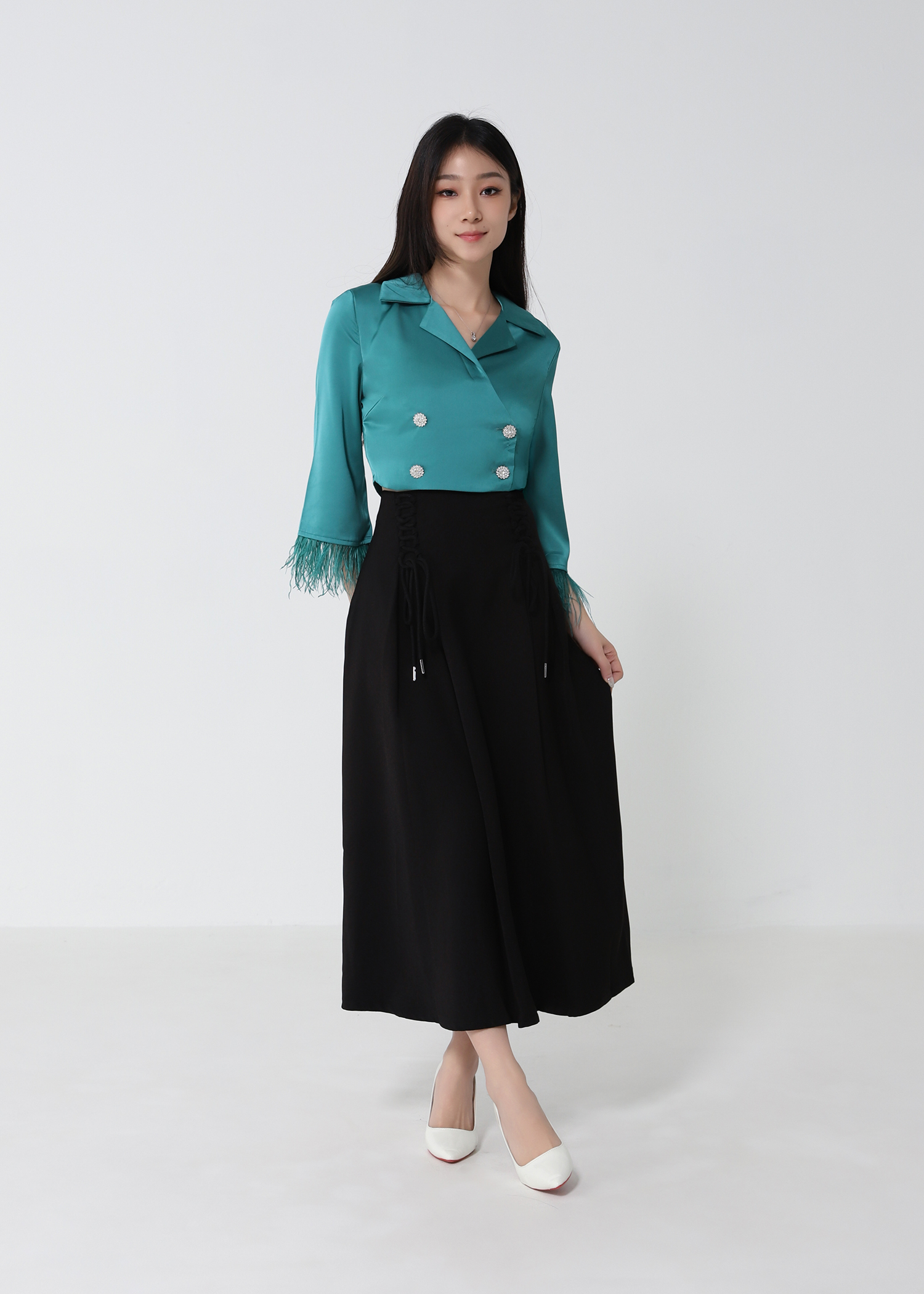 High Waist With String Skirt 33021