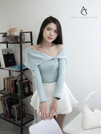 Knitted Off SHoulder Top 33318