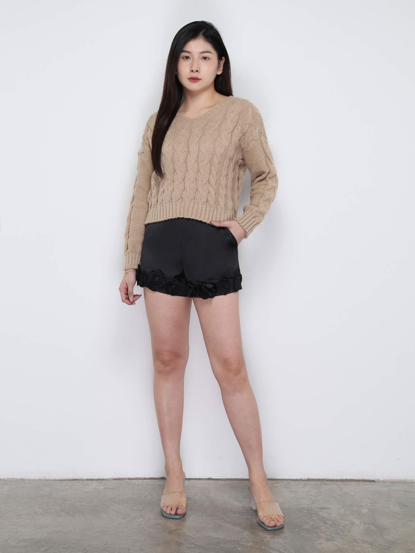 Knitted Long Sleeve Top 33383