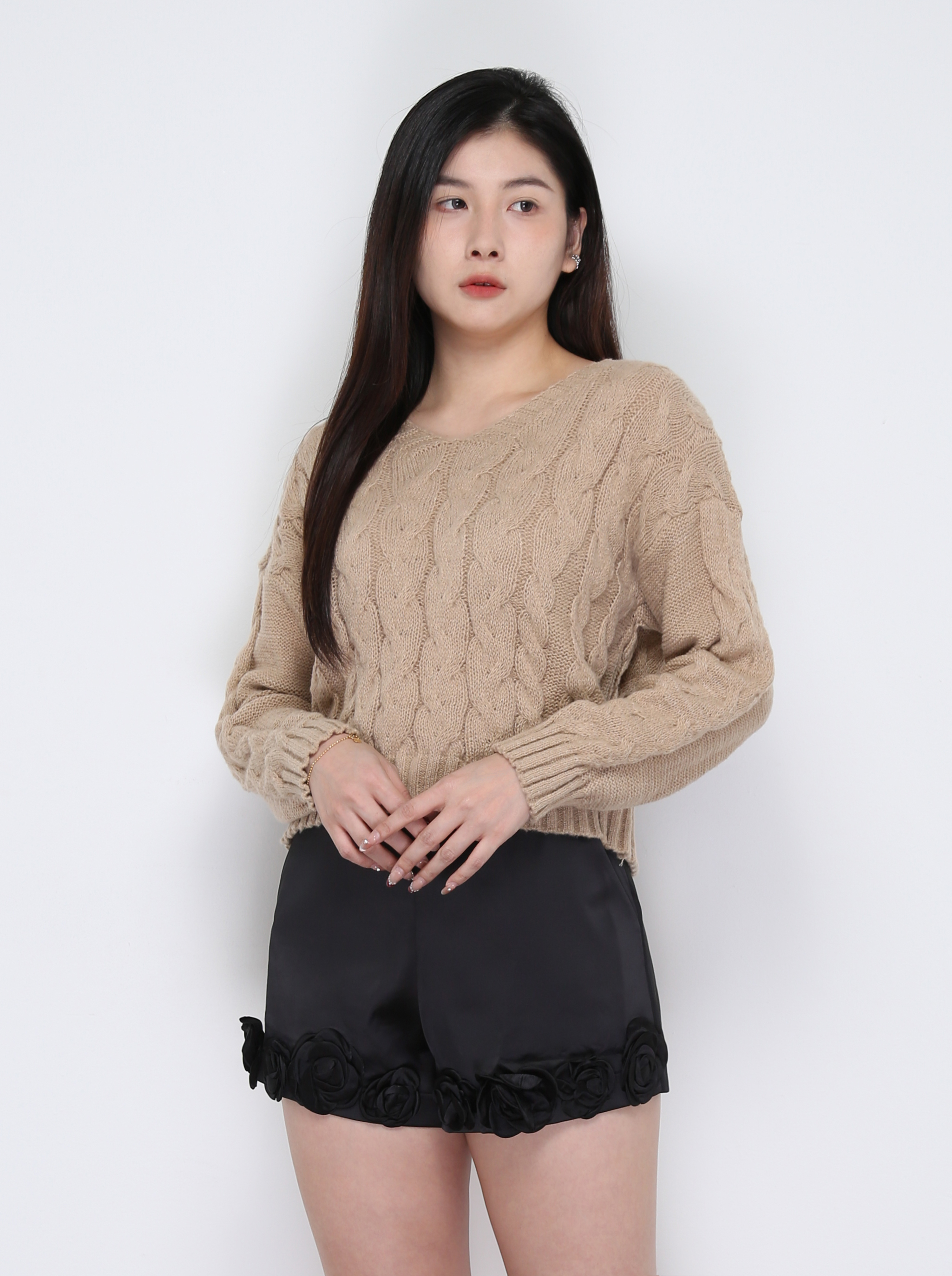 Knitted Long Sleeve Top 33383