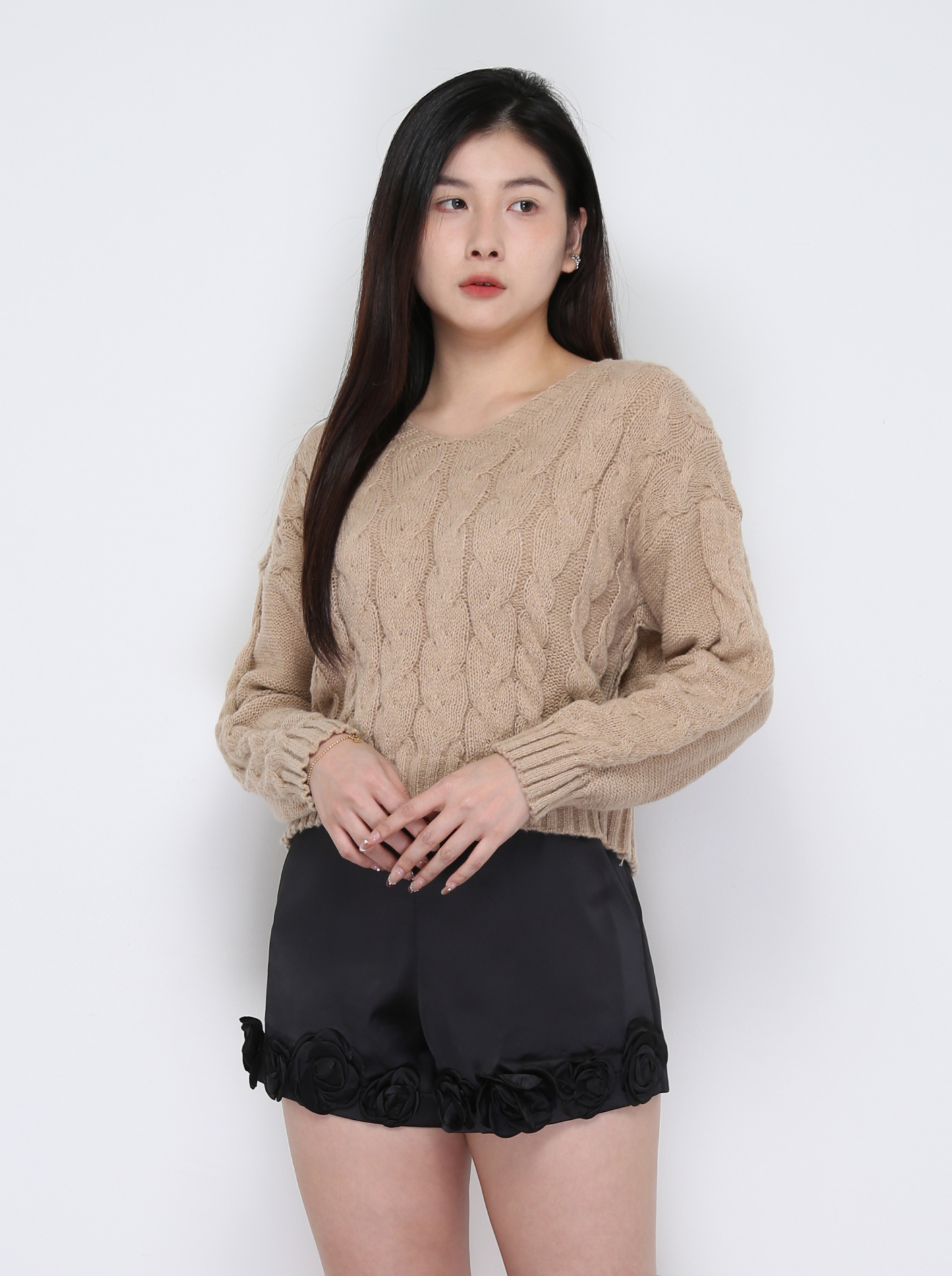 Knitted Long Sleeve Top 33383