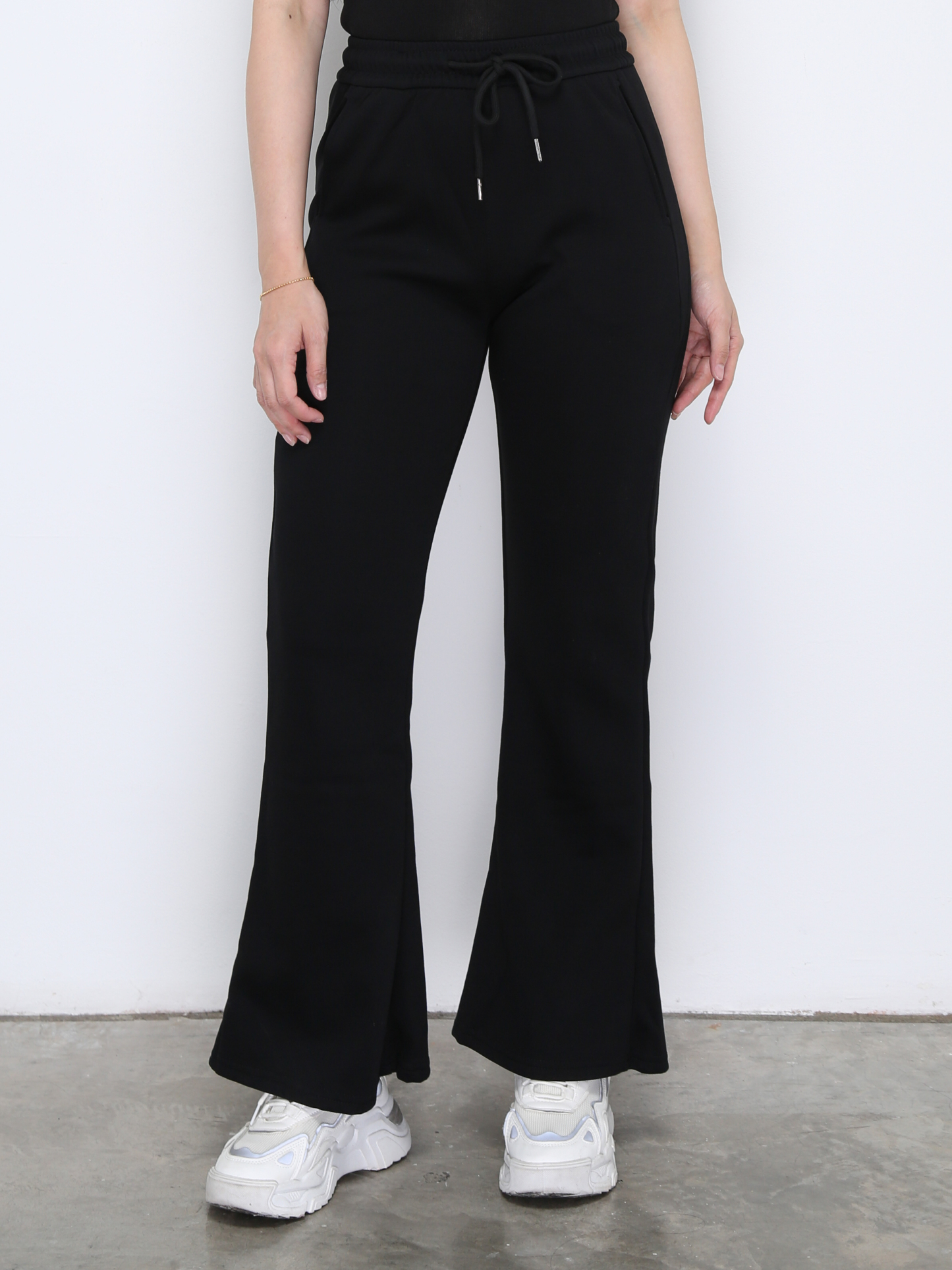 High Elastic Waist Front Pocket Long Pant 33401