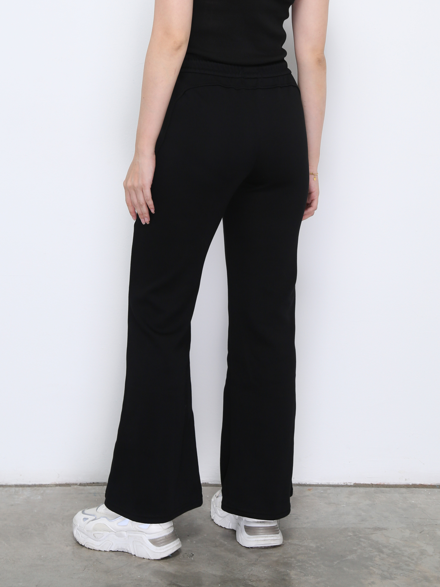 High Elastic Waist Front Pocket Long Pant 33401