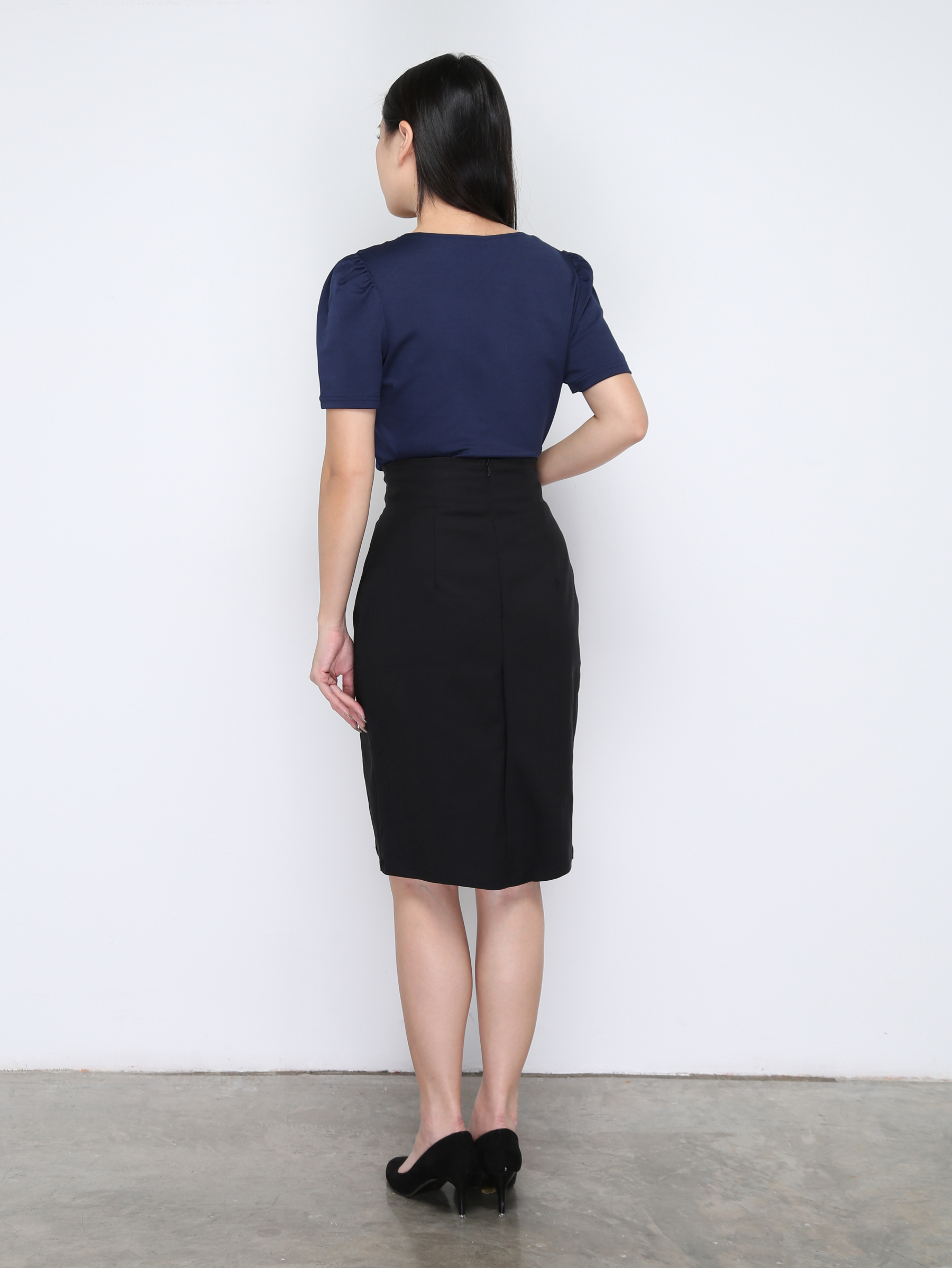 High Waist Midi Skirt 33563