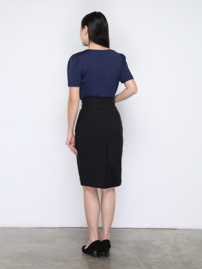 High Waist Midi Skirt 33563