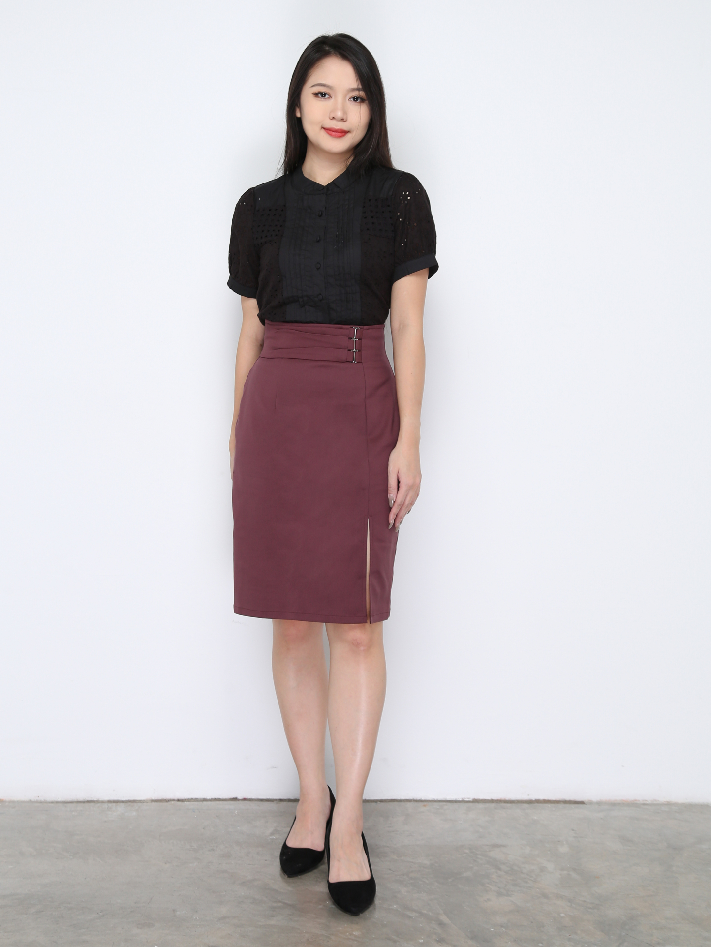 High Waist Midi Skirt 33563
