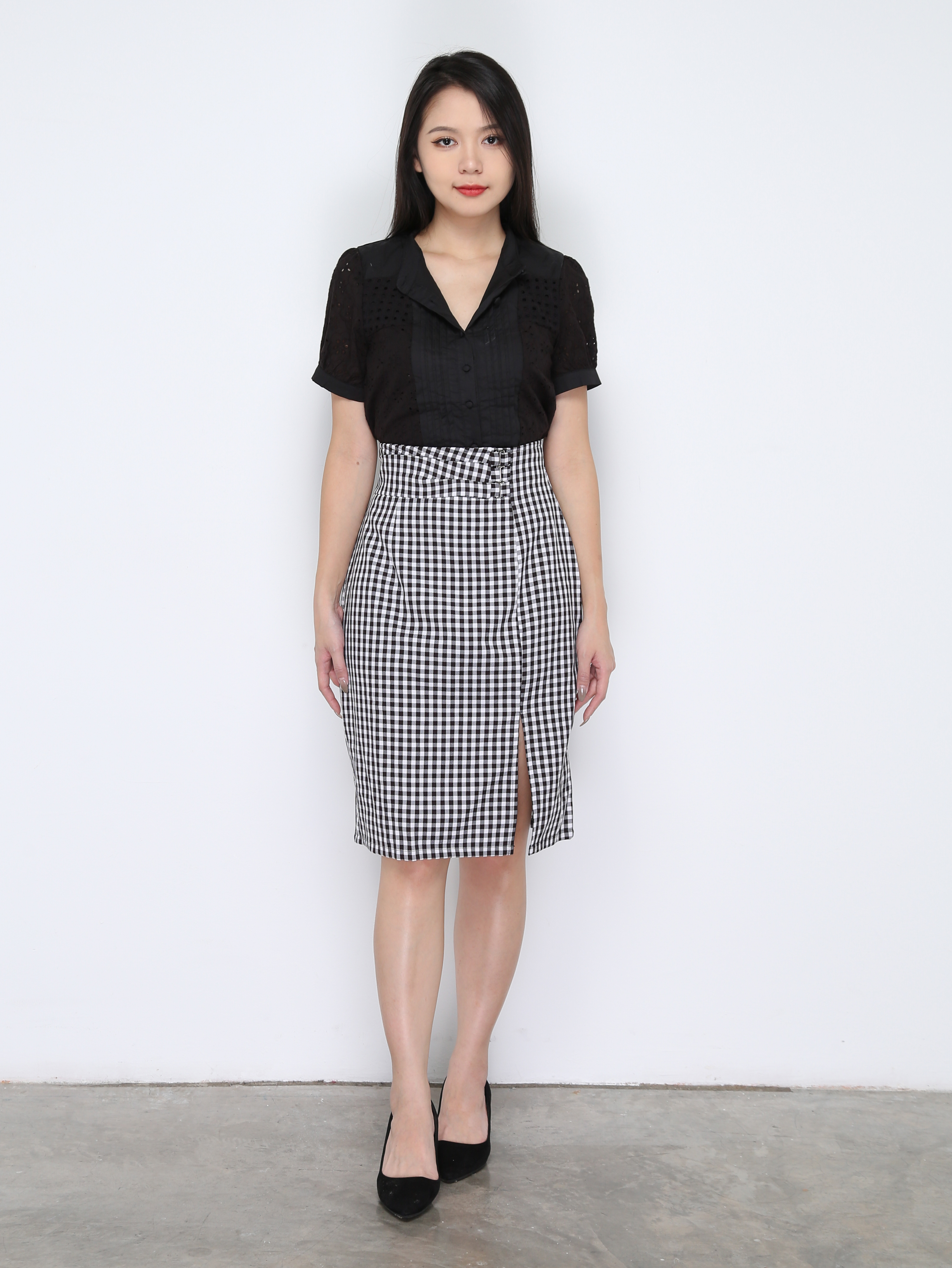 High Waist Midi Skirt 33563