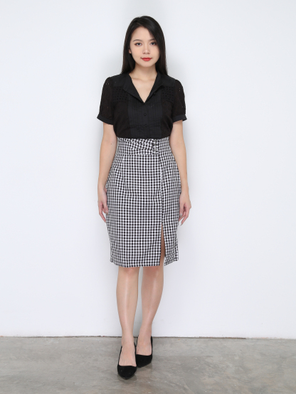 High Waist Midi Skirt 33563