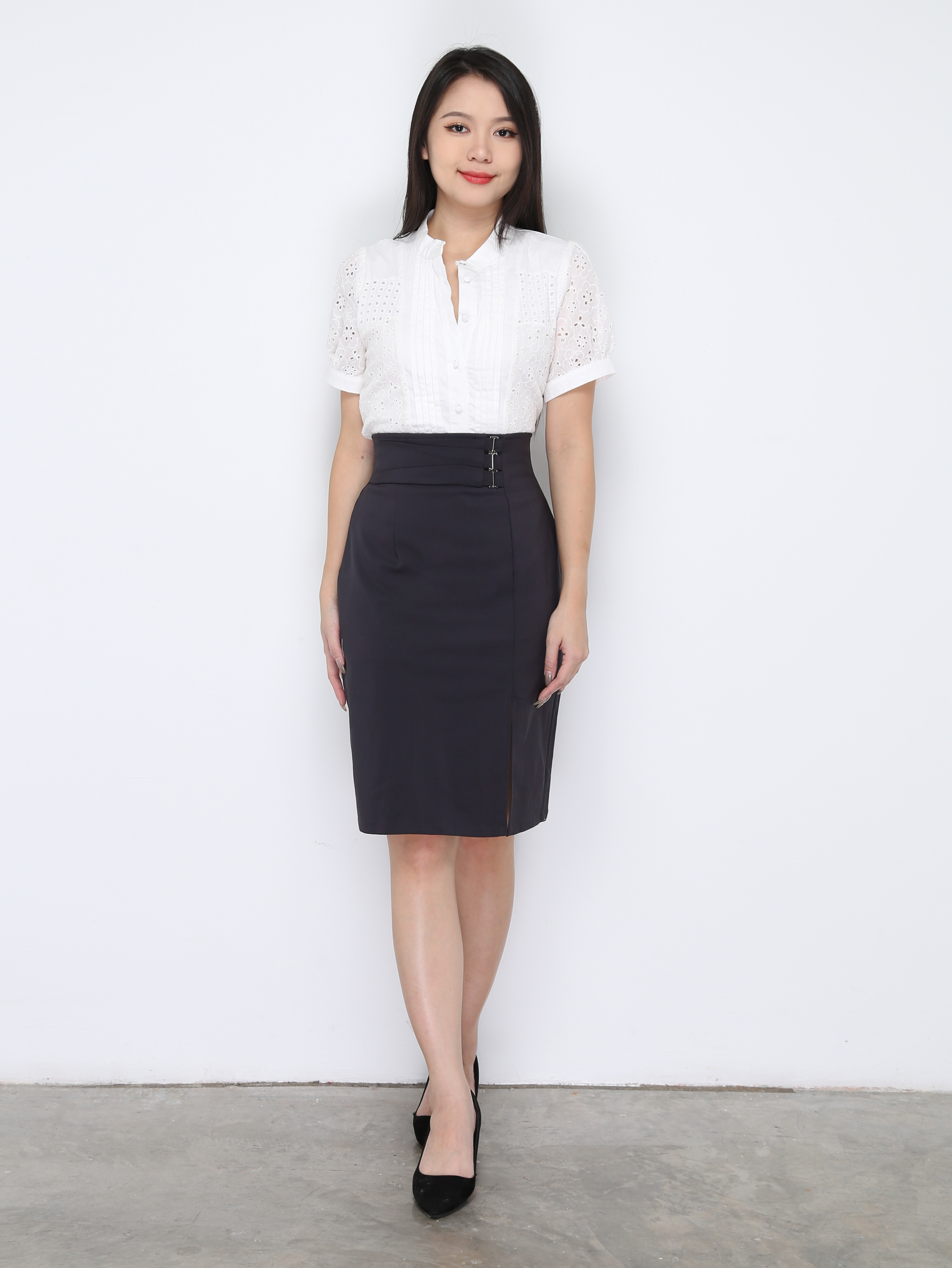 High Waist Midi Skirt 33563