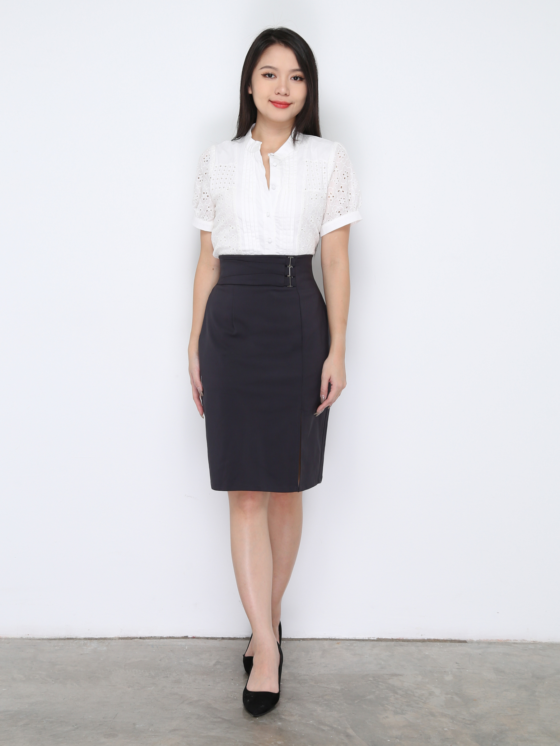 High Waist Midi Skirt 33563