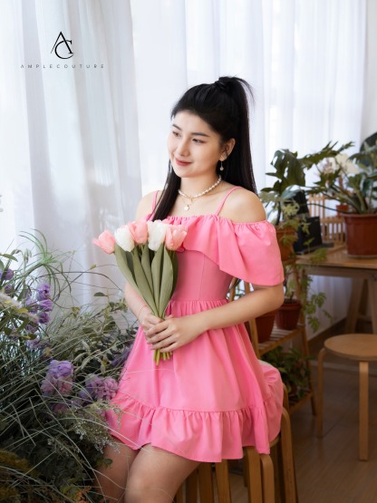 Off Shoulder With Strap Dress 33600