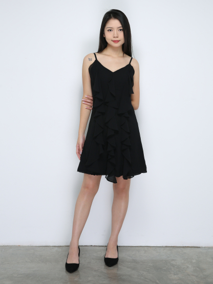 Sleeveless Ruffles Dress 33689
