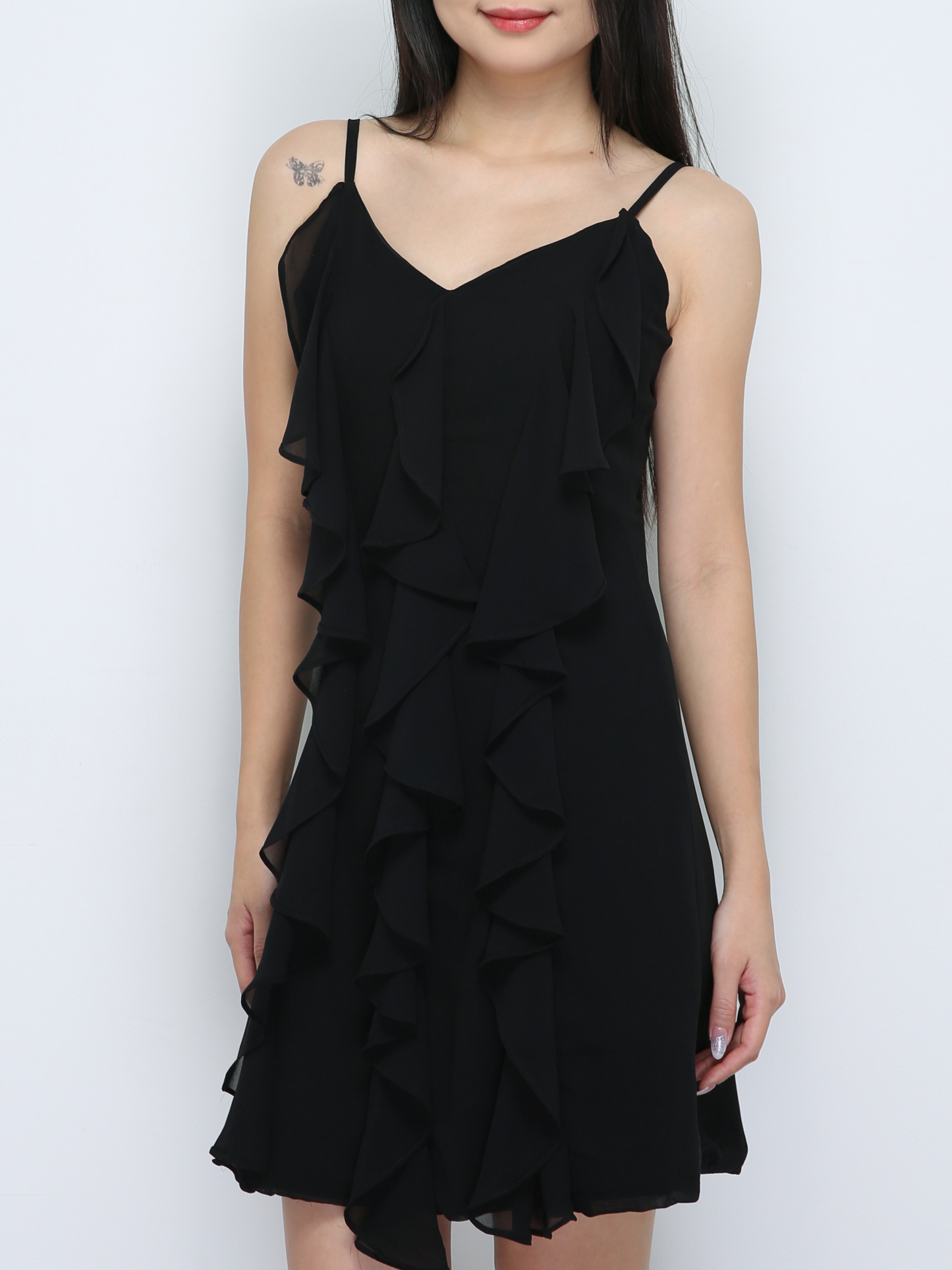 Sleeveless Ruffles Dress 33689