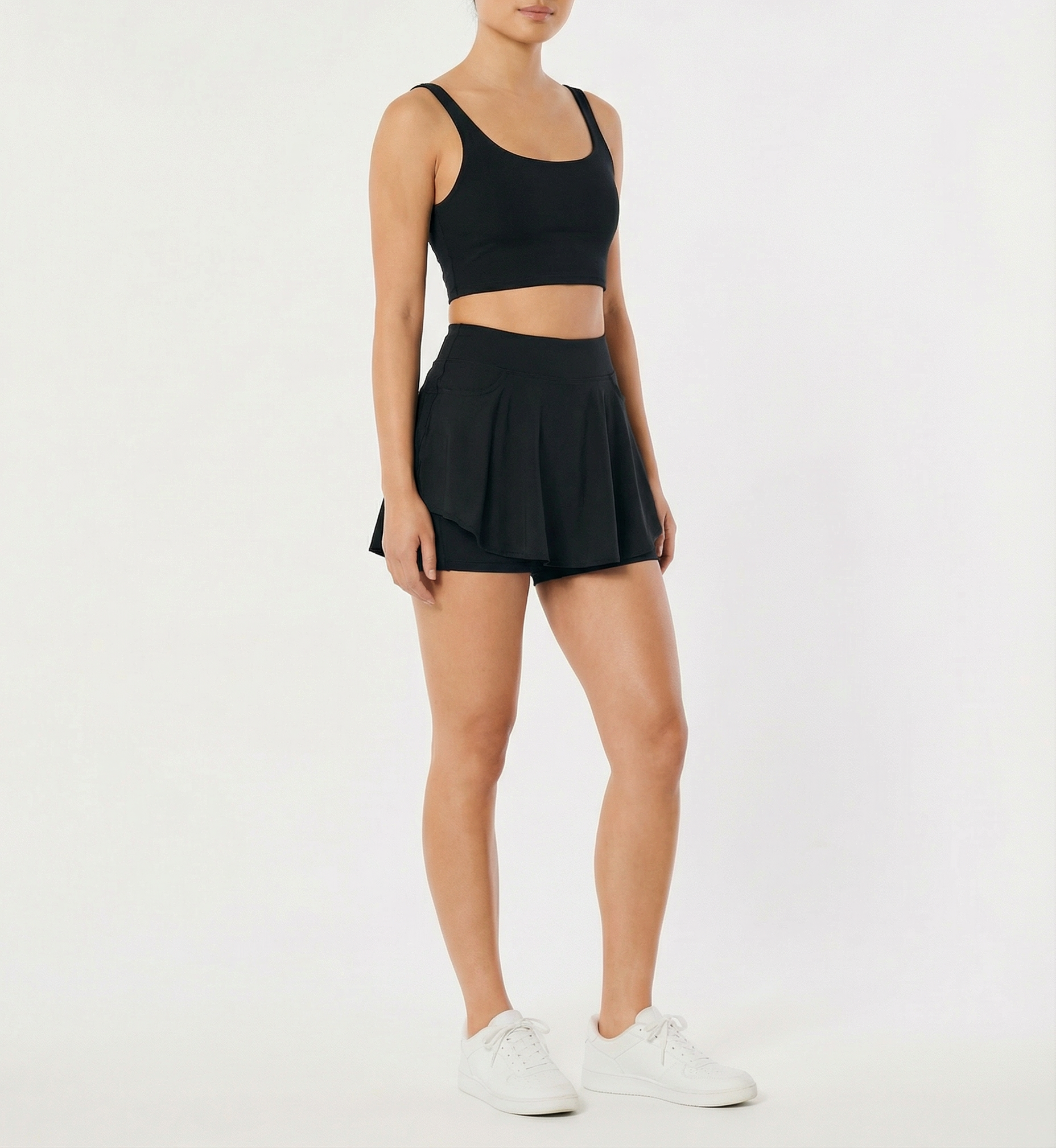 Back Zip Skirt Pants 33753