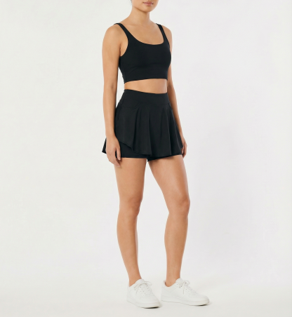 Back Zip Skirt Pants 33753
