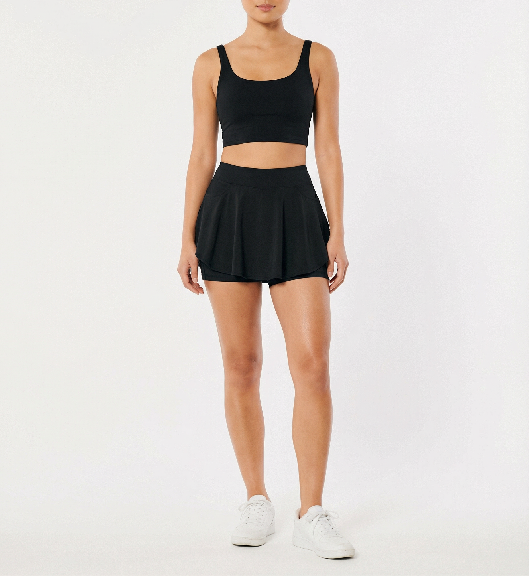 Back Zip Skirt Pants 33753