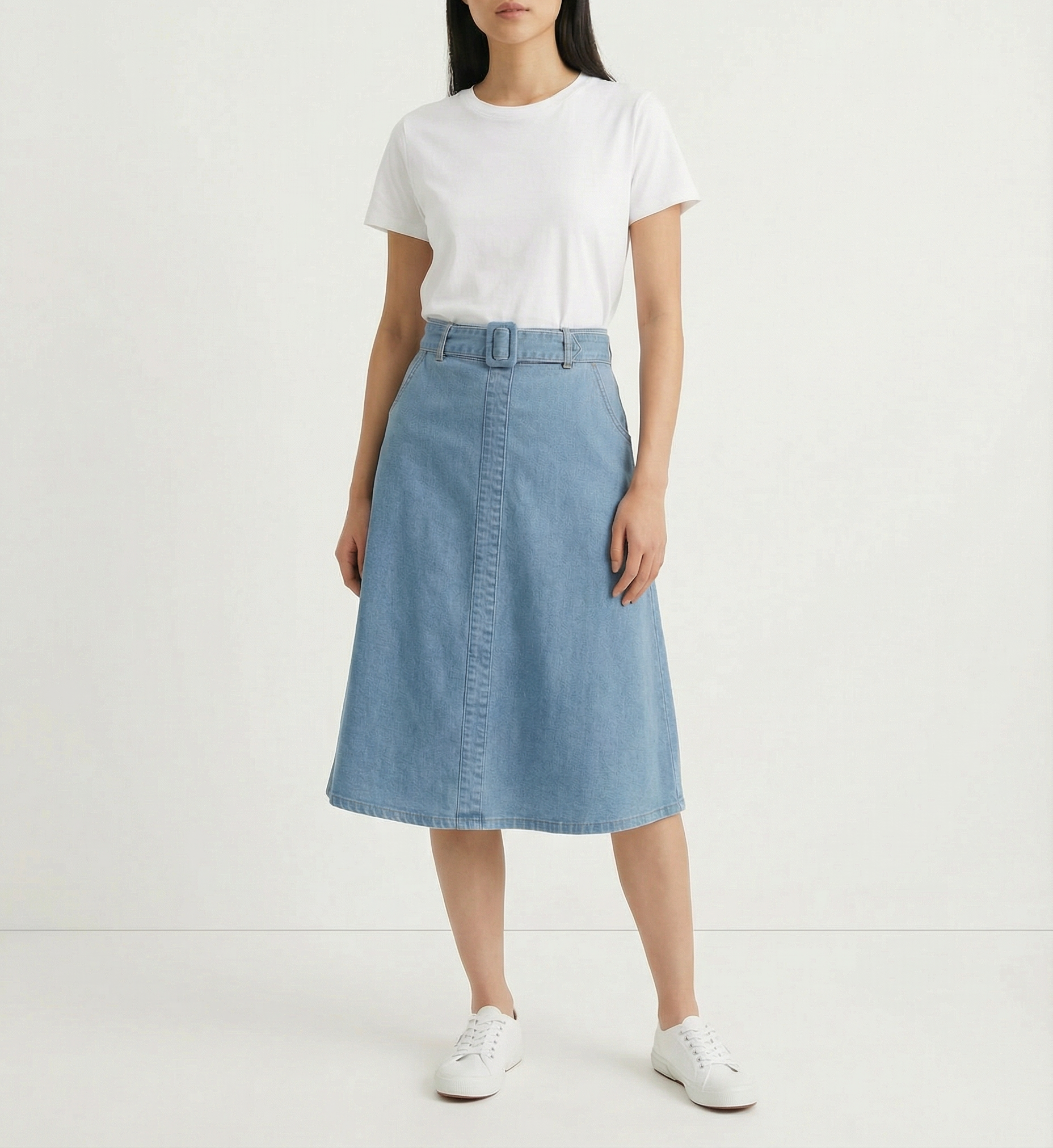 Denim A Line Skirt 33769