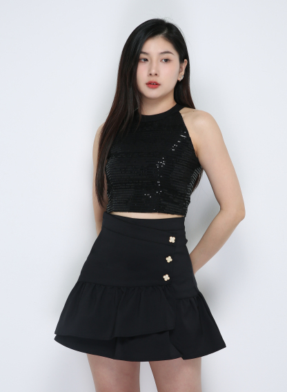 Halter Back Zip Top 33789