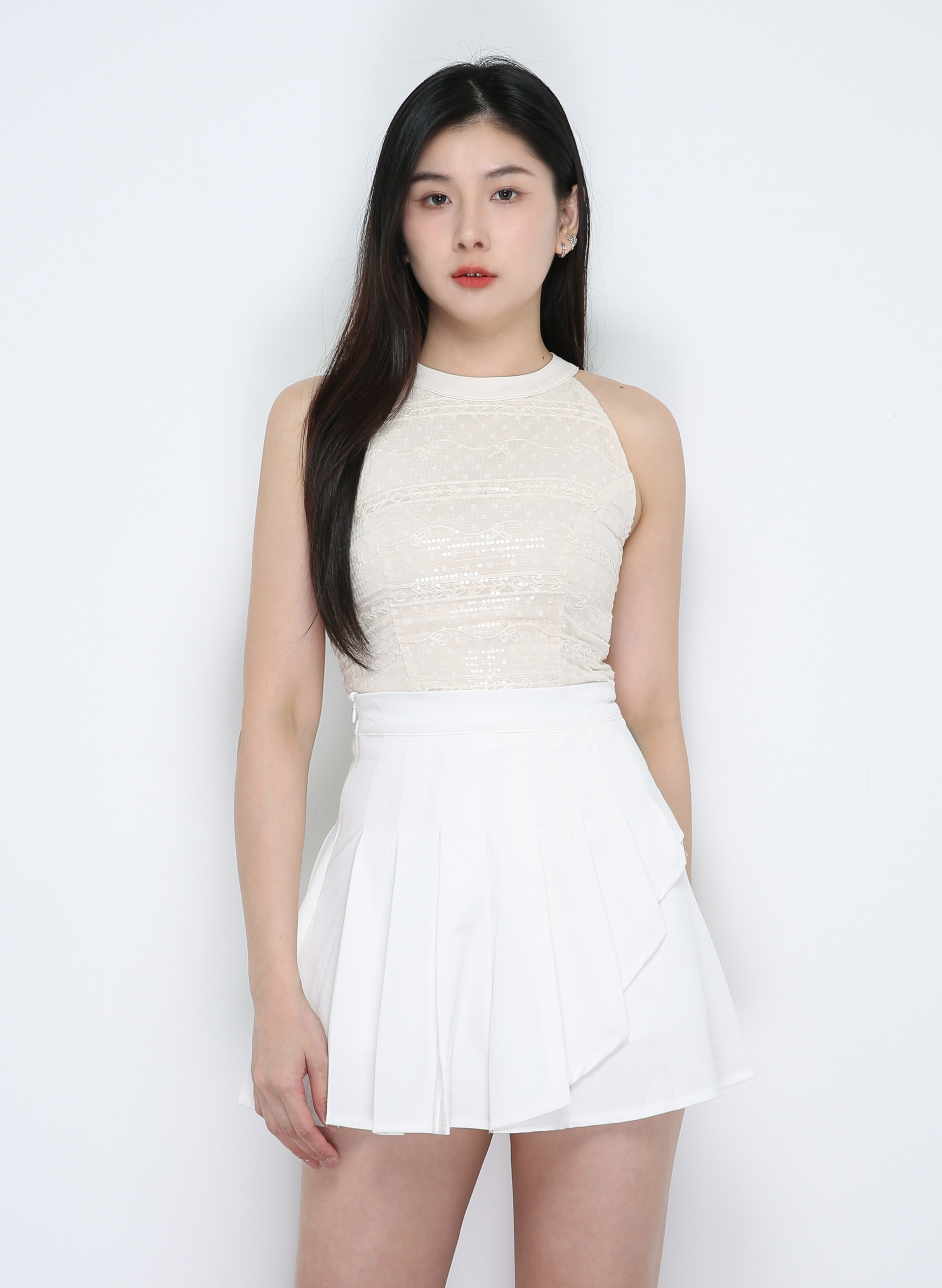 Halter Back Zip Top 33789