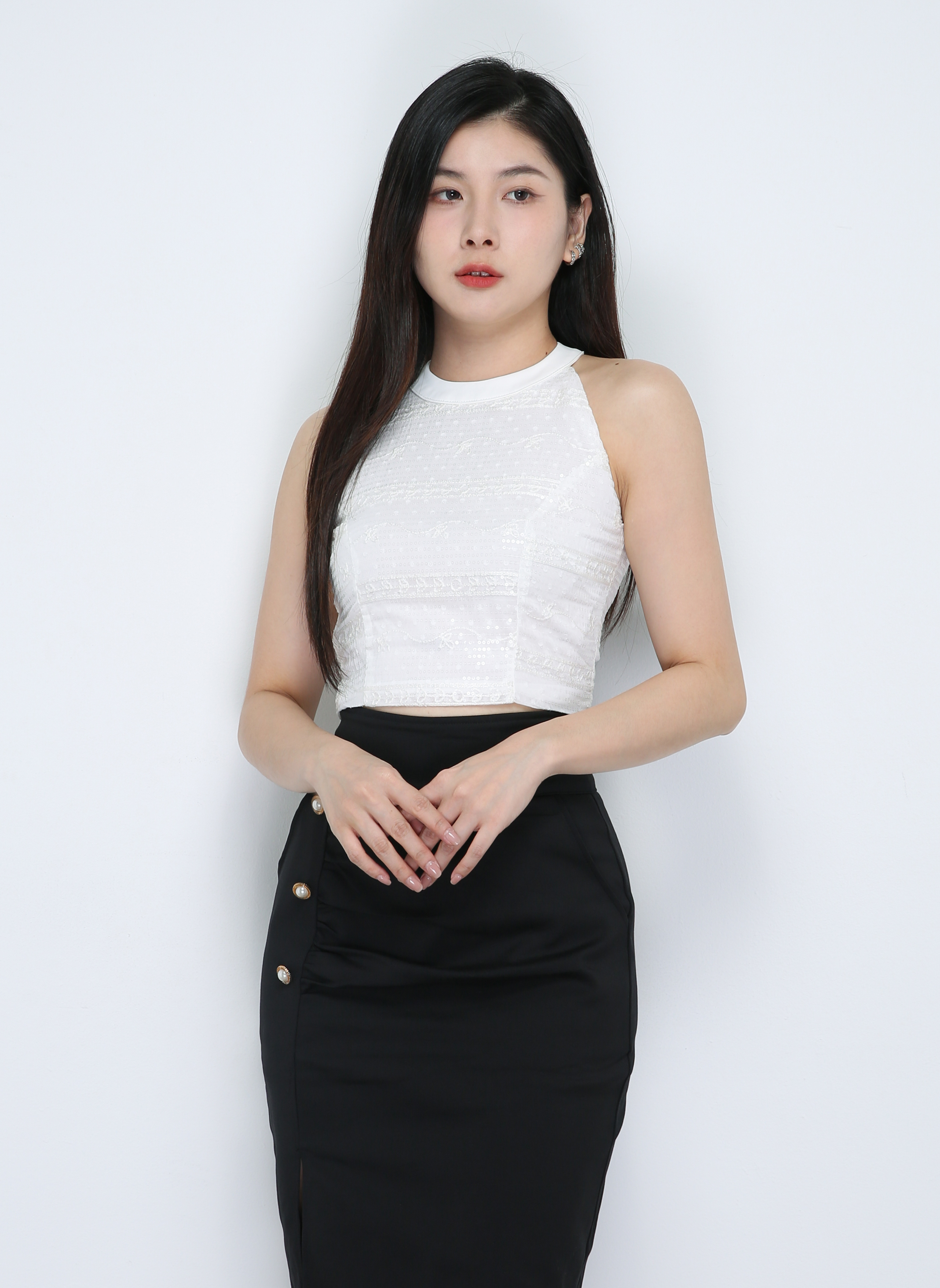 Halter Back Zip Top 33789