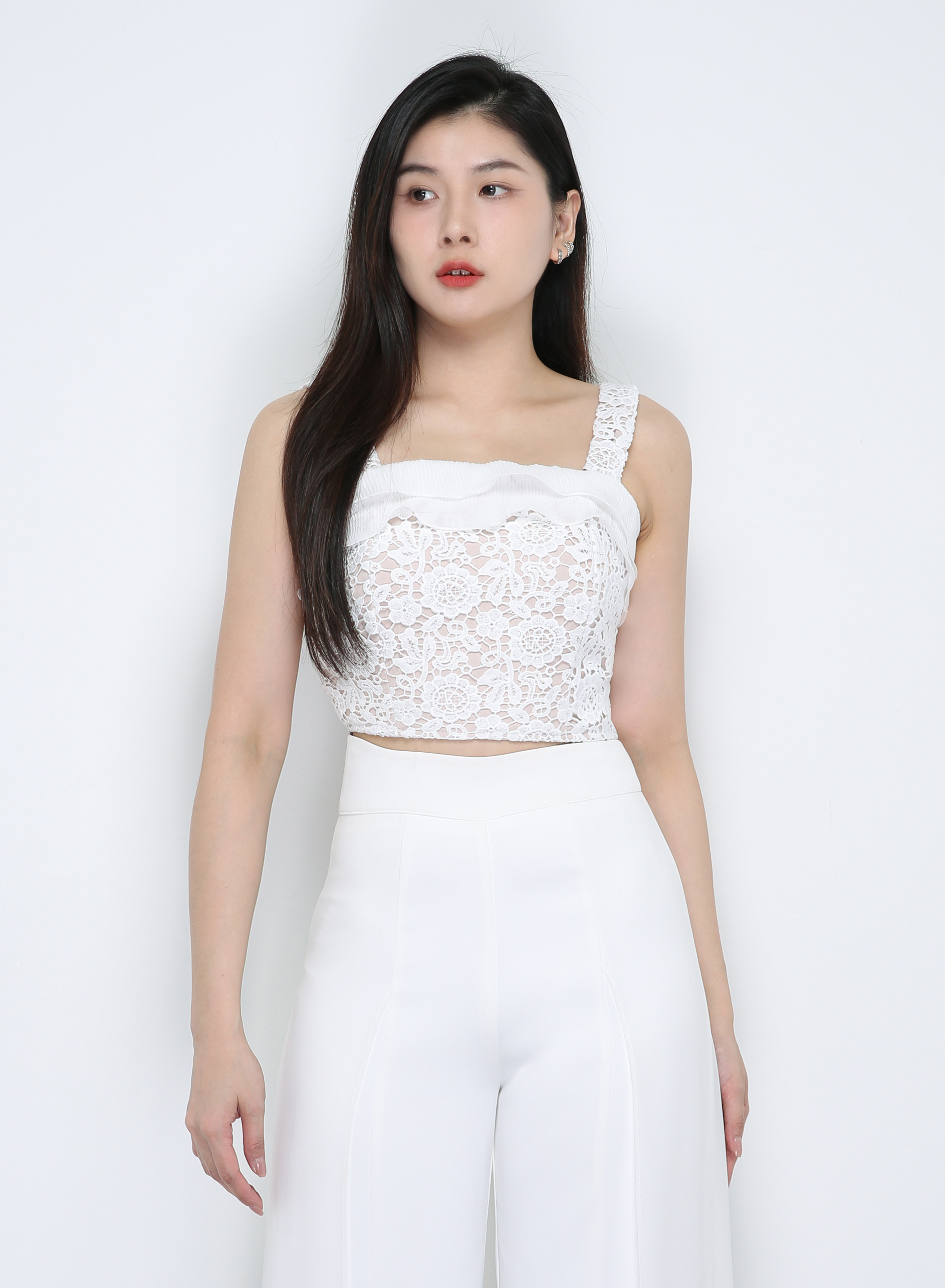 Sleeveless Lace Top 33791
