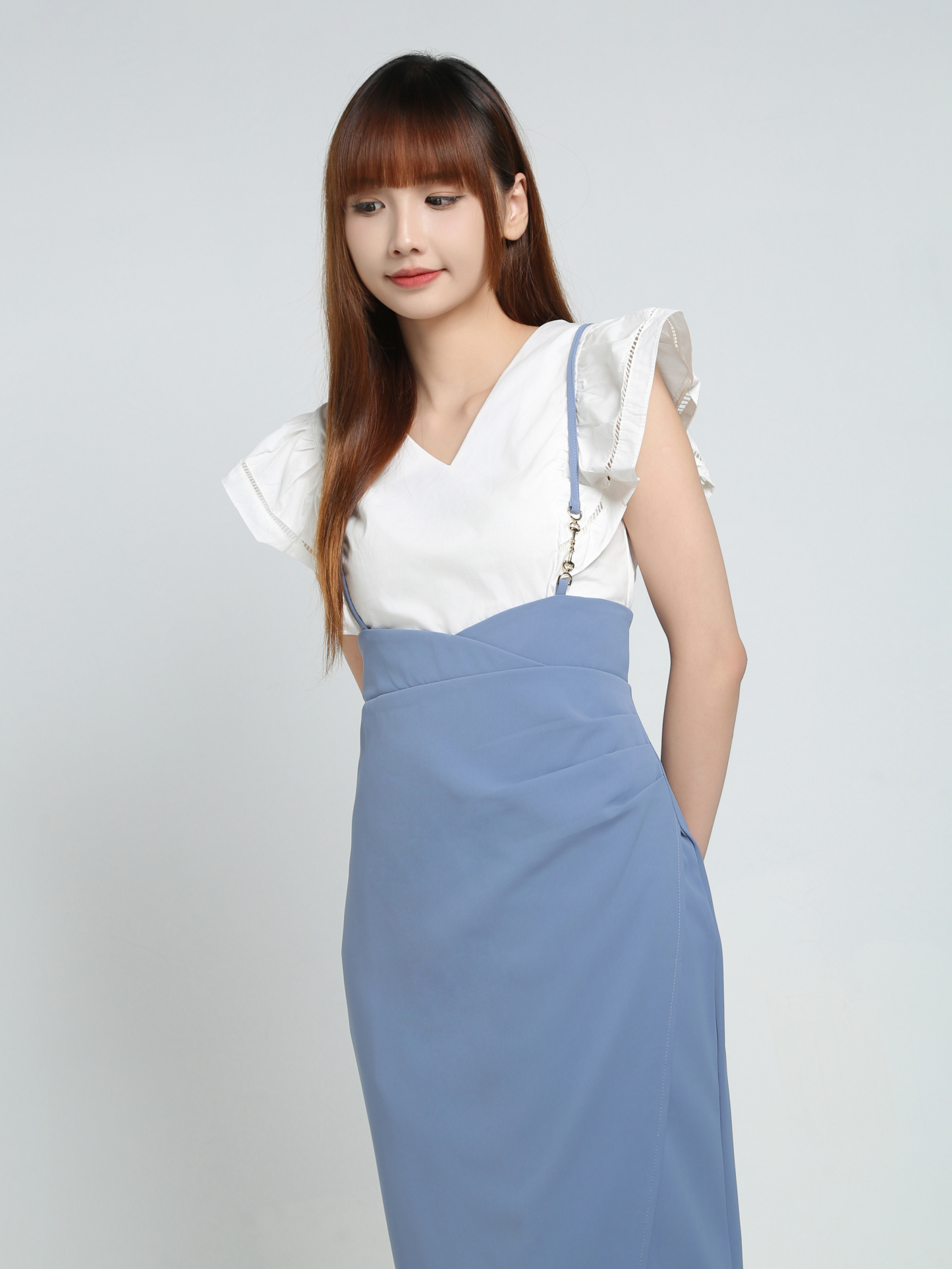 High Waist With Split With Strap Dress 34147