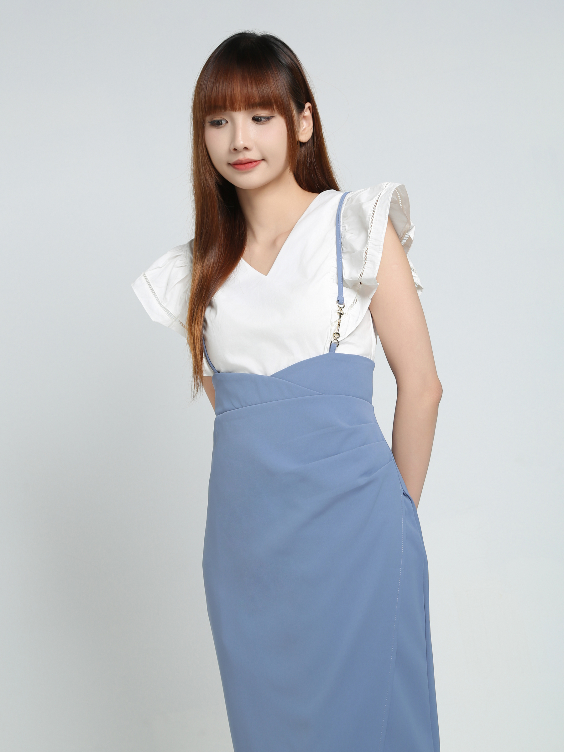 High Waist With Split With Strap Dress 34147