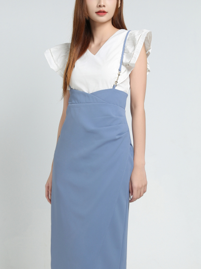 High Waist With Split With Strap Dress 34147