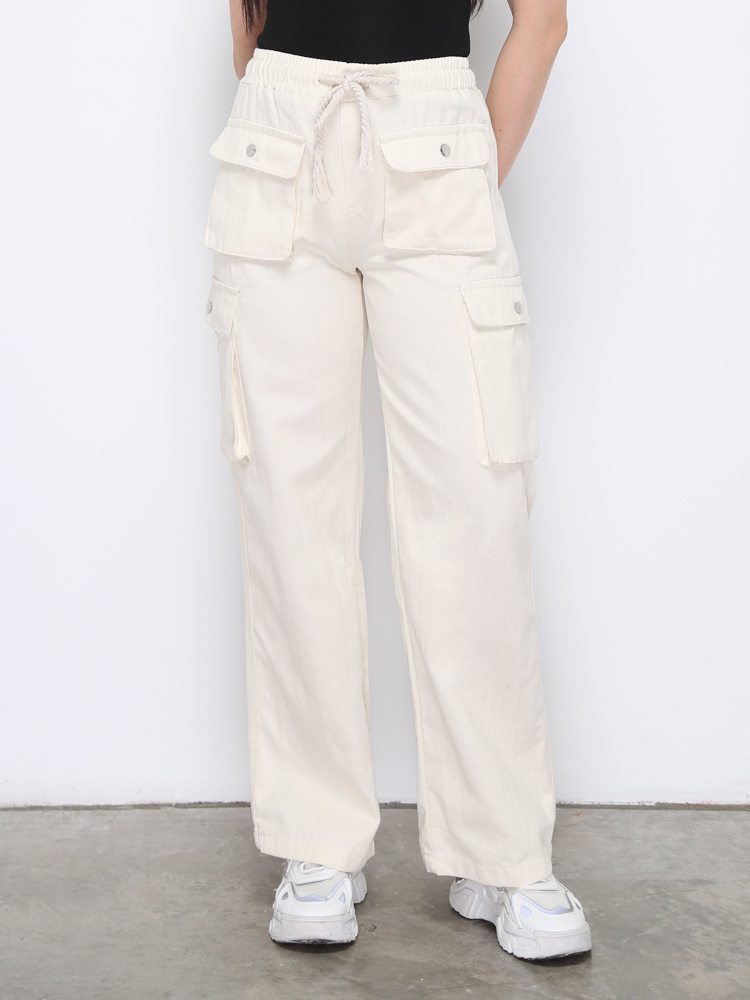 Waist Stretchable Long Pants 34032