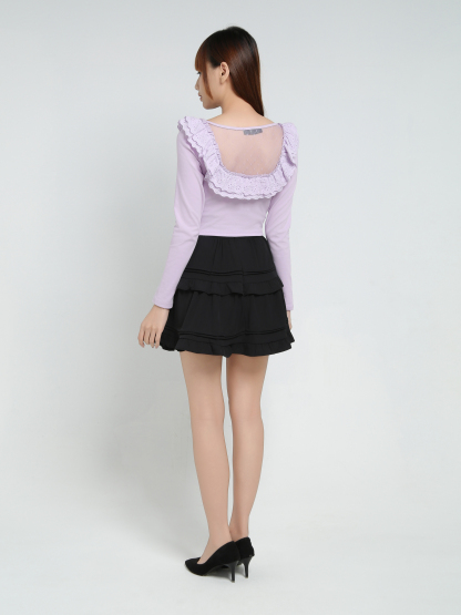 Ruffles With Net Top 34076