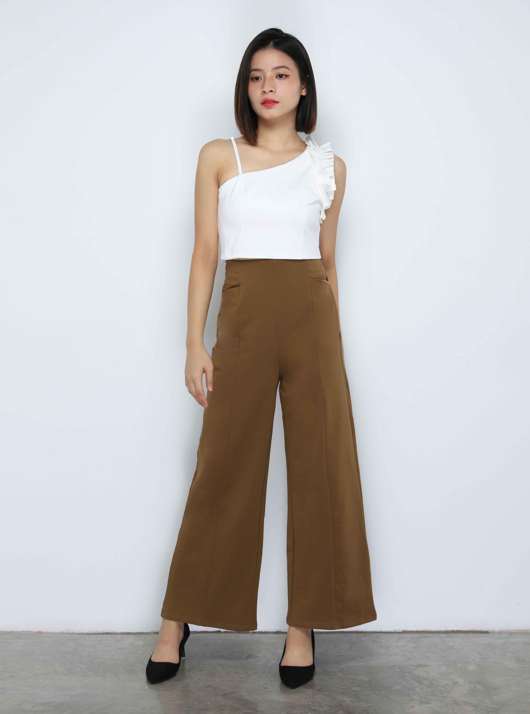 High Waist Wide Leg Long pants 33998