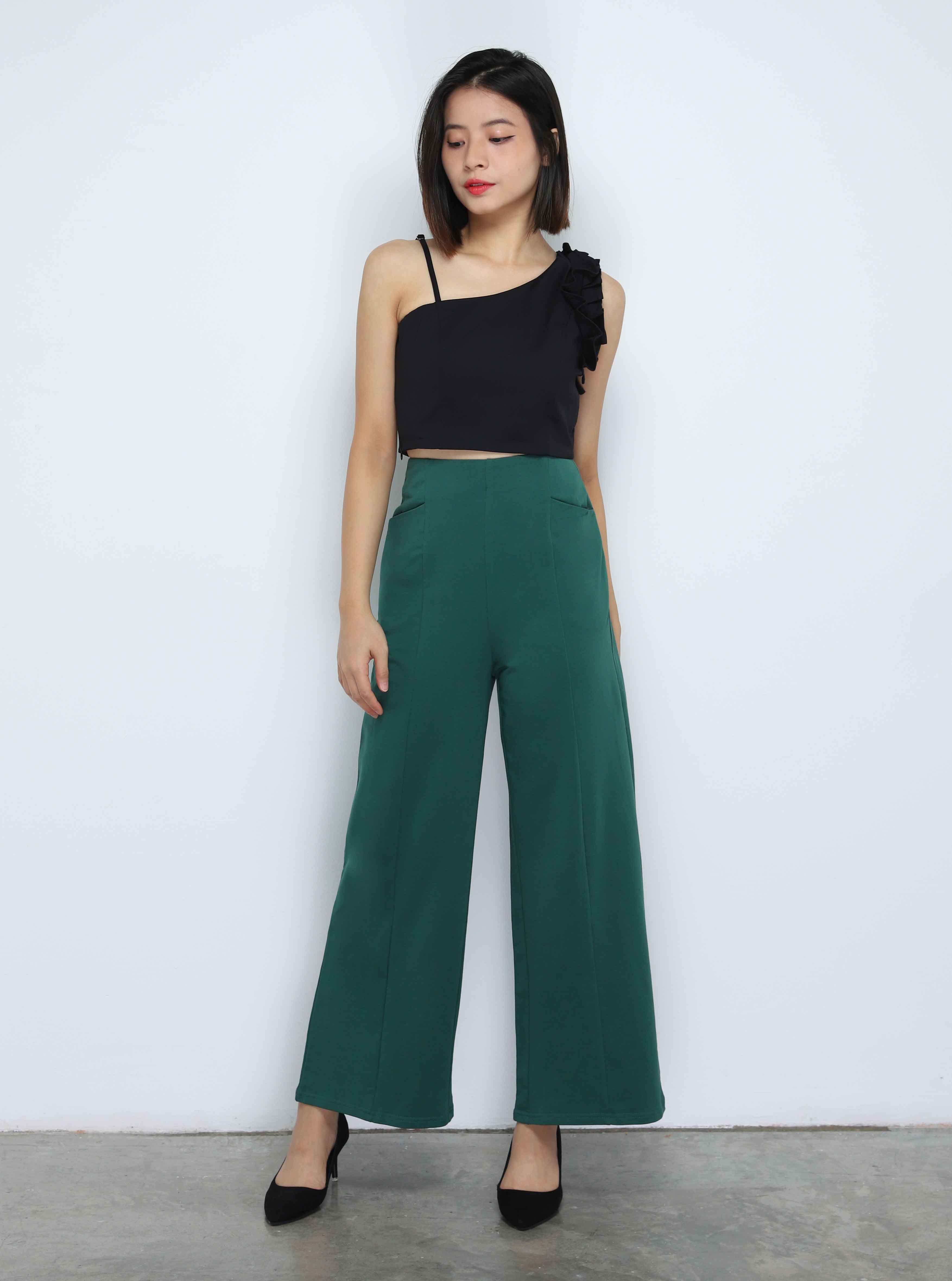 High Waist Wide Leg Long pants 33998