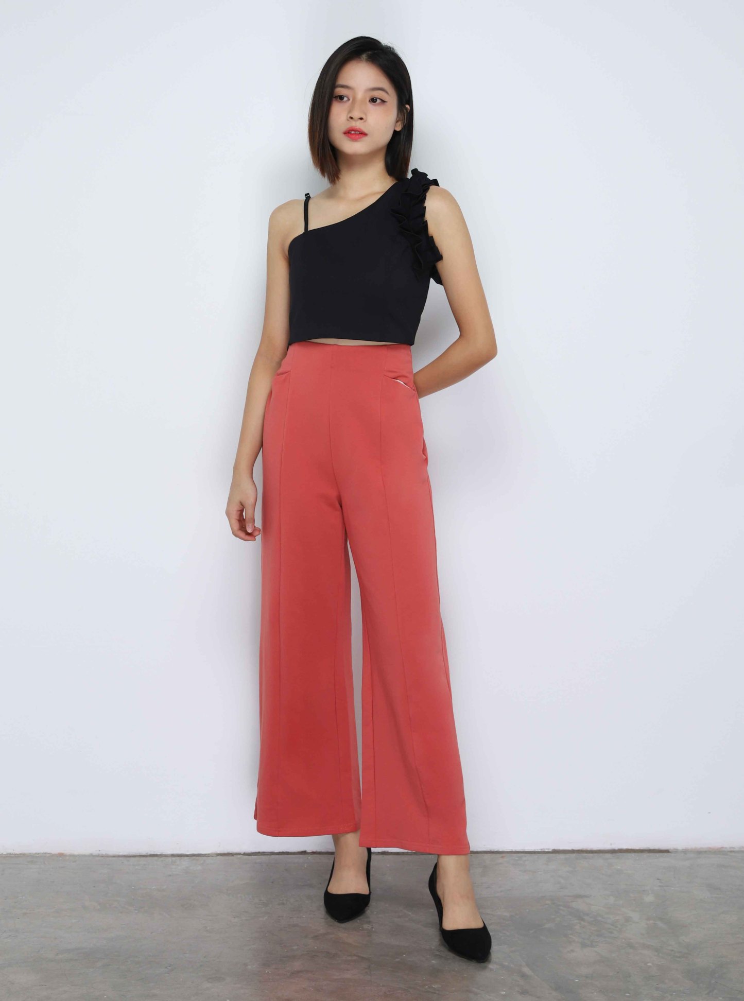 High Waist Wide Leg Long pants 33998