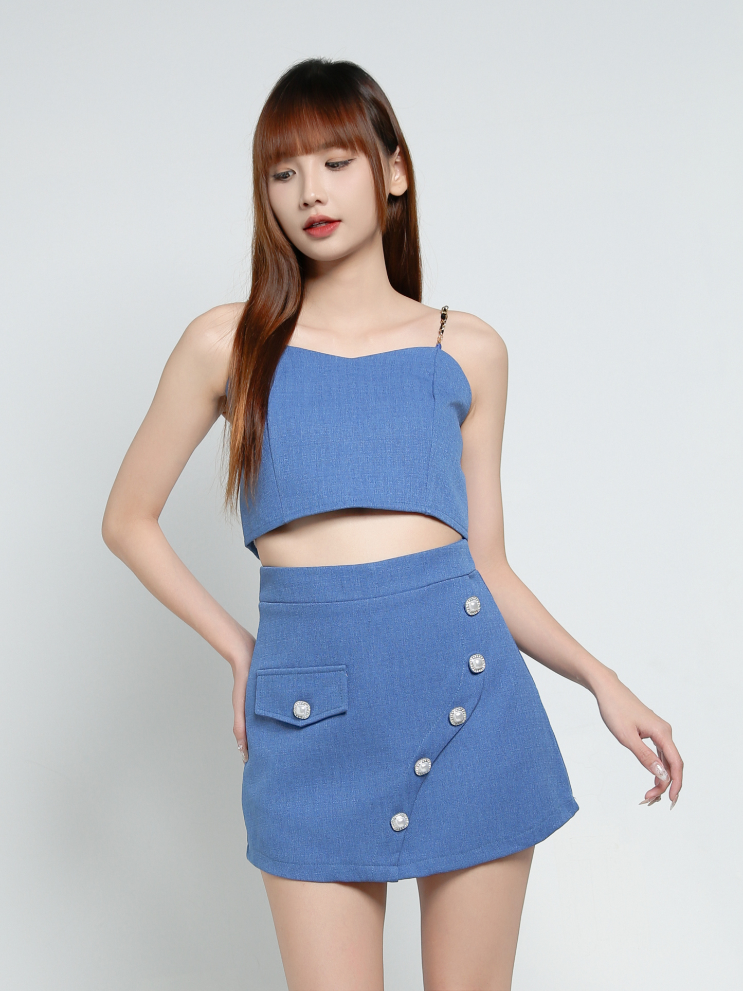 Singlet Top With Skirt Set 34088