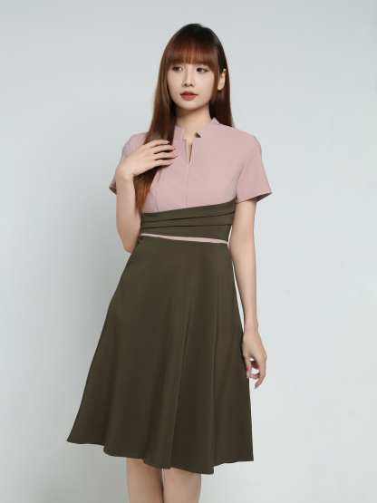 Formal Two Tone Wear Dress 34154