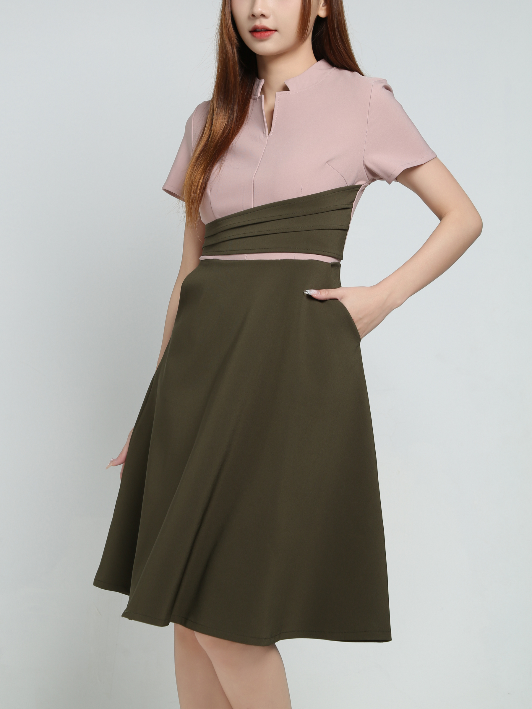 Formal Two Tone Wear Dress 34154