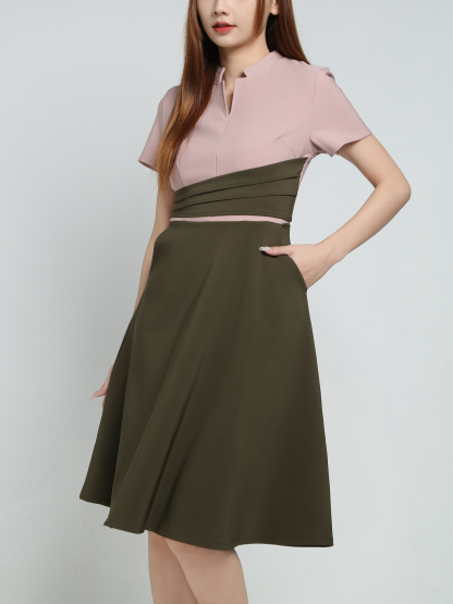 Formal Two Tone Wear Dress 34154