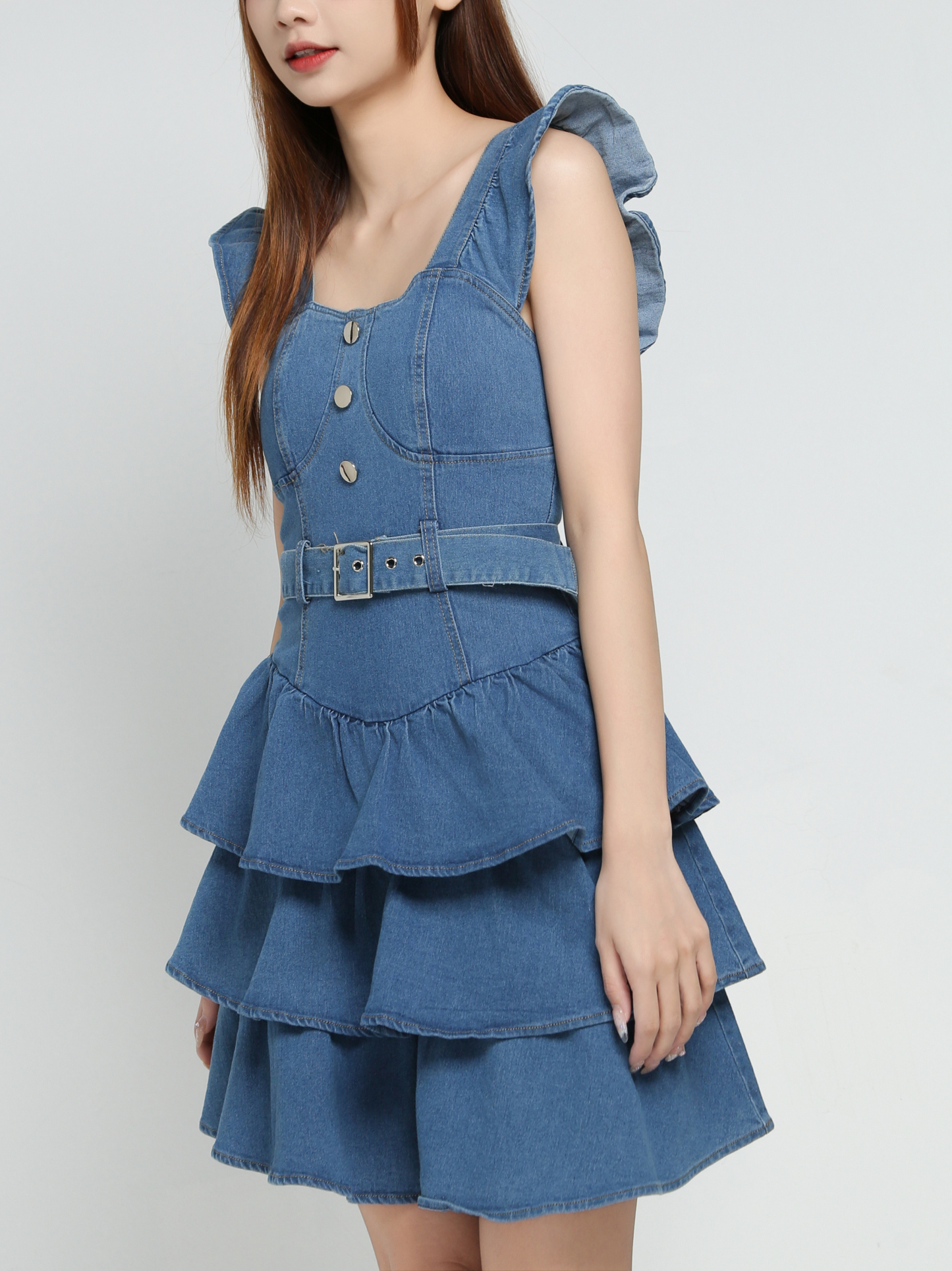 Denim Elegant Wear Dress 34185